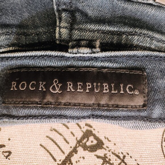 Rock & Republic Straight Leg Jeans, Size 16, Used - Picture 7 of 8